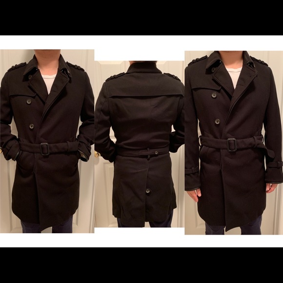 Zara Man Black Winter Coat in S - Picture 1 of 3